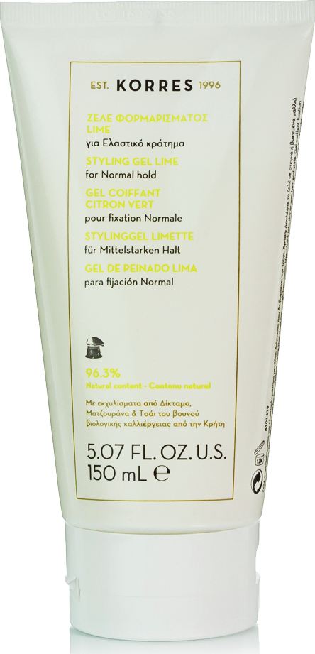 Φωτογραφία προϊόντος: Korres Styling Gel Lime Normal Hold 150ml