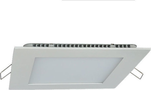 Φωτογραφία προϊόντος: Led panel λευκό τετράγωνο χωνευτό 20W 230V 4000k ενδιάμεσο λευκό φως 120° 1700lm | LPL-00111