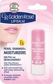 Φωτογραφία προϊόντος: Golden Rose Lip Balm SPF15 Pearl Shimmer Moisturisers