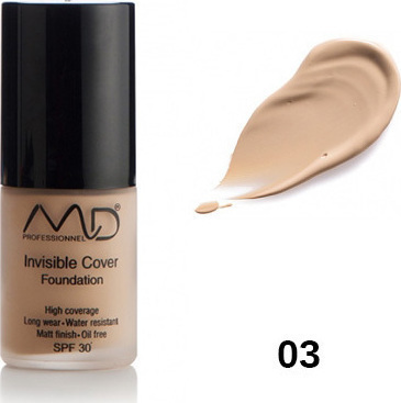 Φωτογραφία προϊόντος: MD Professionnel Invisible Cover Foundation SPF30 03 Sand 15ml