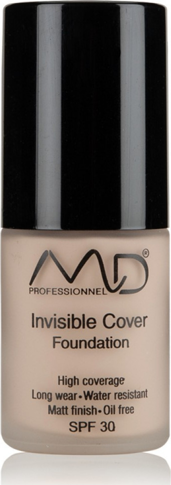 Φωτογραφία προϊόντος: MD Professionnel Invisible Cover Foundation SPF30 01 Porcrlain 15ml