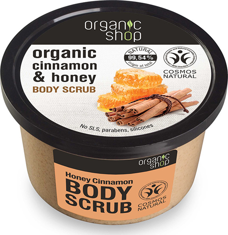 Φωτογραφία προϊόντος: Organic Shop Organic Cinnamon & Honey Body Scrub 250ml