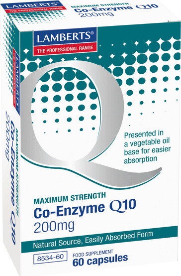 Φωτογραφία προϊόντος: Lamberts Co-Enzyme Q10 200mg 60 κάψουλες