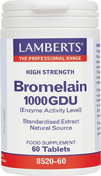 Φωτογραφία προϊόντος: Lamberts Bromelain 1000GDU 400mg 60 ταμπλέτες