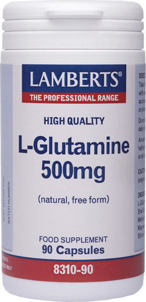Φωτογραφία προϊόντος: Lamberts L-Glutamine 500mg 90 κάψουλες