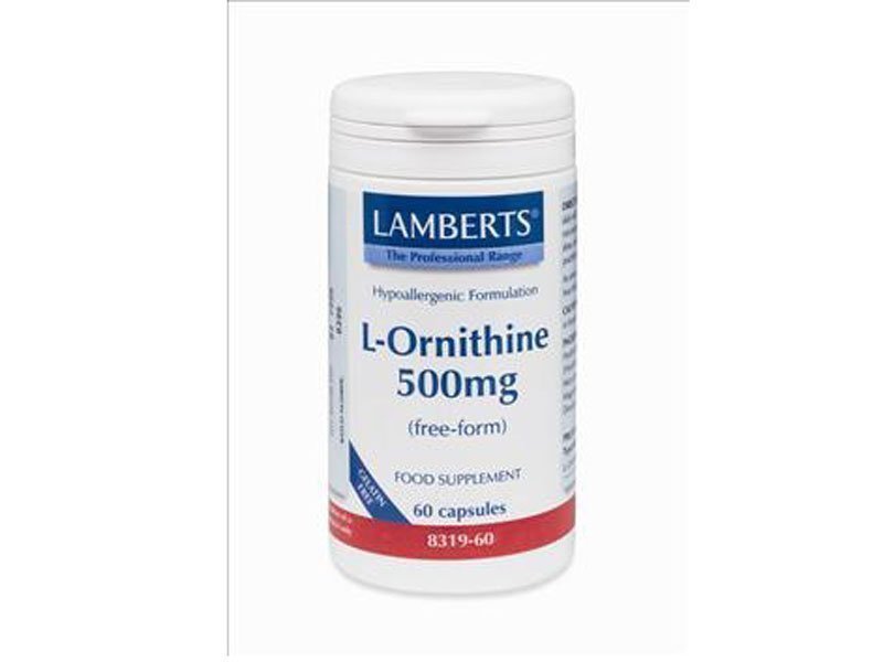 Φωτογραφία προϊόντος: Lamberts L-Ornithine 500mg 60 κάψουλες