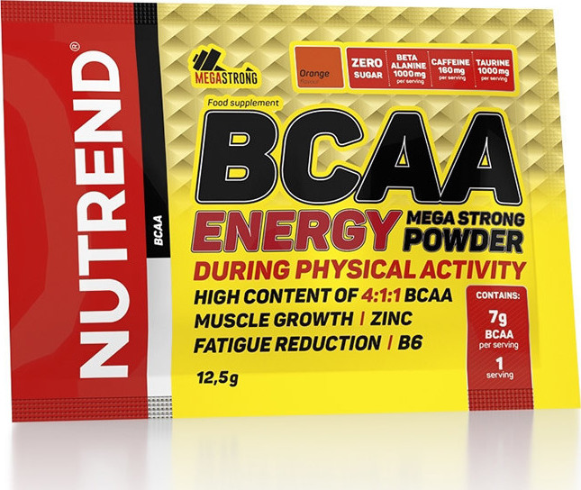 Φωτογραφία προϊόντος: Nutrend BCAA Energy Mega Strong 12.5gr Πορτοκάλι