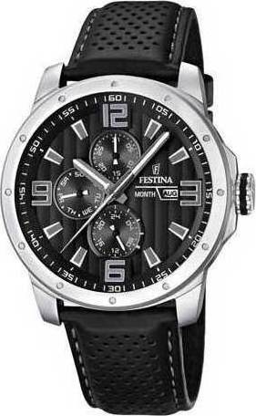 Φωτογραφία προϊόντος: Festina Multifunction Black Leather Strap