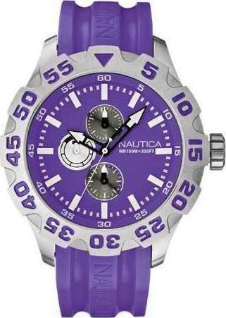 Φωτογραφία προϊόντος: Nautica Mens Watch Sport Purple Rubber Strap