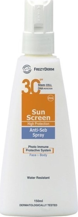 Φωτογραφία προϊόντος: Frezyderm Sun Screen Anti-Seb SPF30 150ml