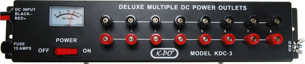 Φωτογραφία προϊόντος: KDC-3 Power Block DC Junction Box with voltage meter 15 amp multi-outlet