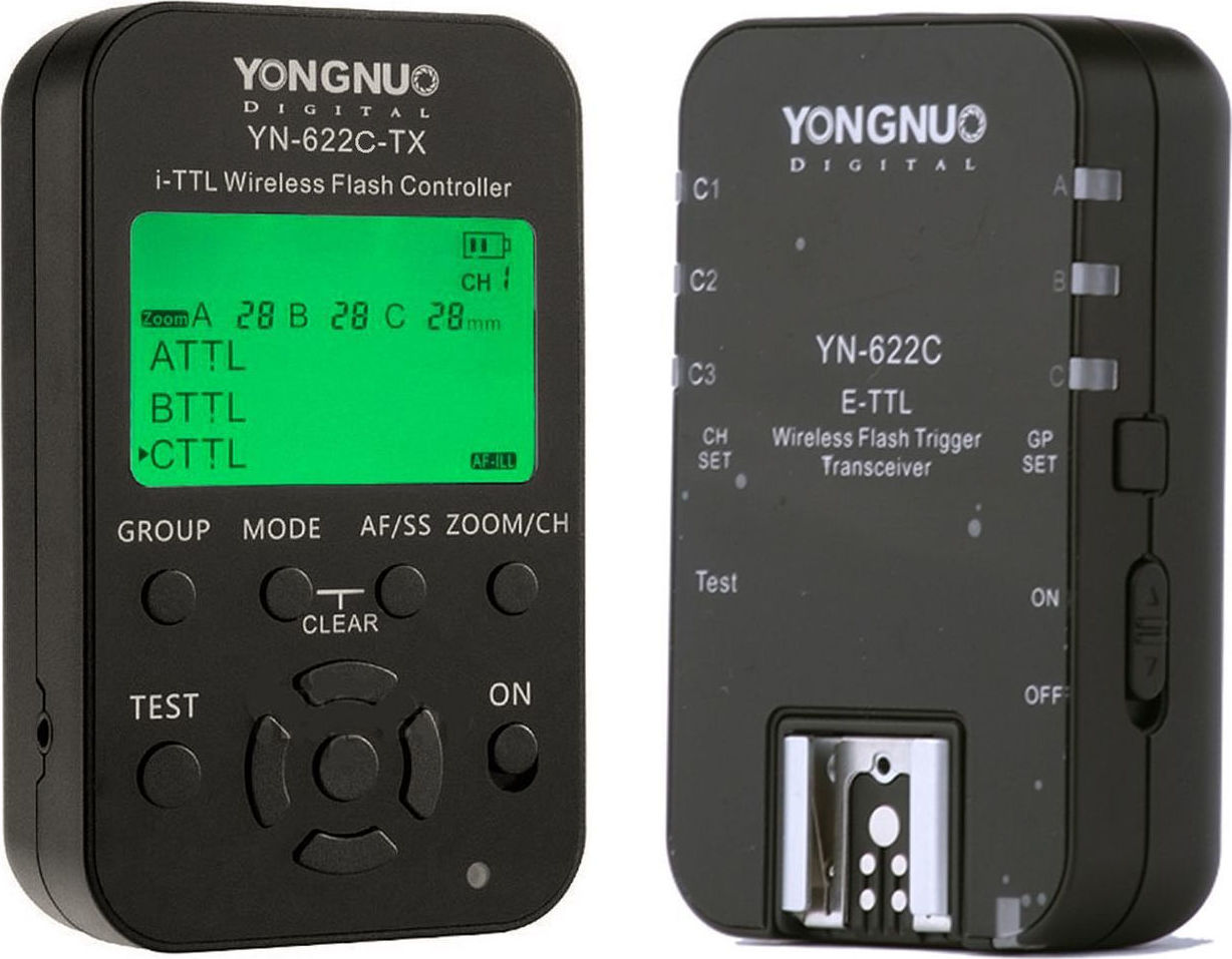 Φωτογραφία προϊόντος: Yongnuo YN-622C II E-TTL Wireless Flash Transceiver and TX Controller Kit for Canon (2-Pack)