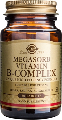 Φωτογραφία προϊόντος: Solgar Megasorb Vitamin B-Complex 50 ταμπλέτες