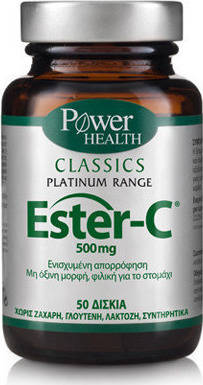 Φωτογραφία προϊόντος: Power Health Classics Platinum Ester-C 500mg 50 ταμπλέτες