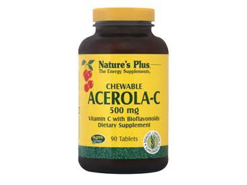 Φωτογραφία προϊόντος: Nature's Plus Acerola C Complex 500mg 90 μασώμενες ταμπλέτες