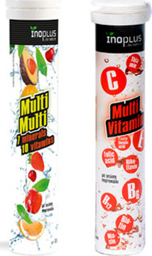 Φωτογραφία προϊόντος: Ino Plus Multi Multi & Multi Vitamin 2 x 20 αναβράζοντα δισκία