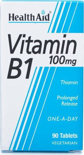 Φωτογραφία προϊόντος: Health Aid Vitamin B1 100mg 90 ταμπλέτες