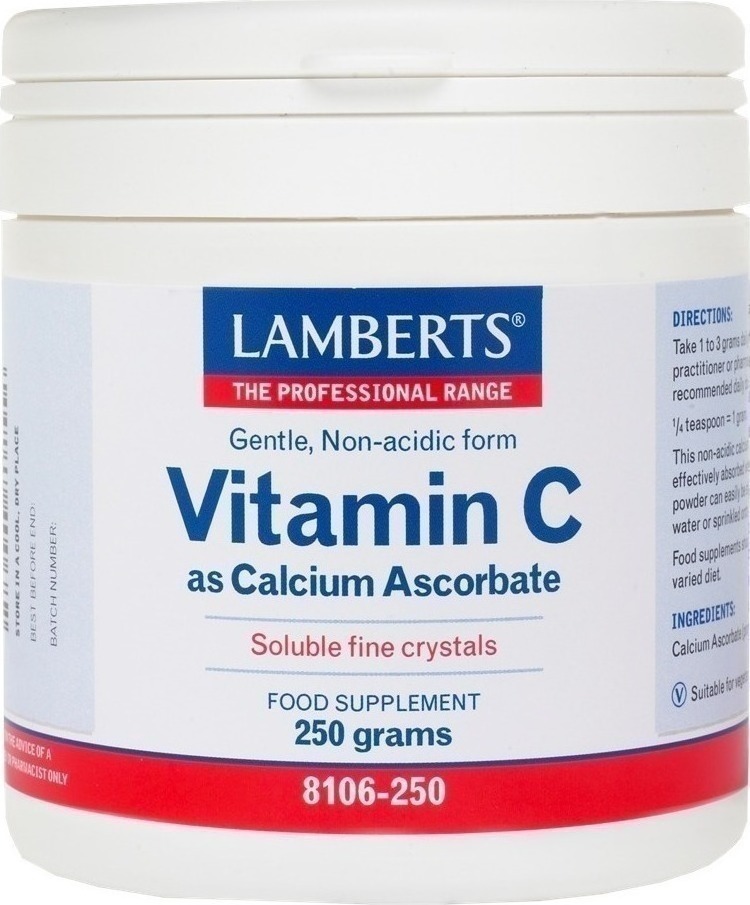 Φωτογραφία προϊόντος: Lamberts Vitamin C as Calcium Ascorbate 250gr