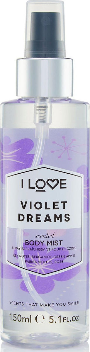 Φωτογραφία προϊόντος: I Love Cosmetics I love Violet Dreams Body Mist 150ml