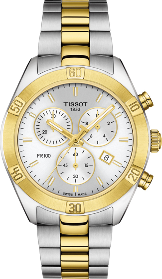 Φωτογραφία προϊόντος: Tissot PR100 Sport Chic Stainless Steel Gold
