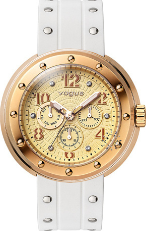 Φωτογραφία προϊόντος: Vogue Flash Rose Gold White Rubber Strap
