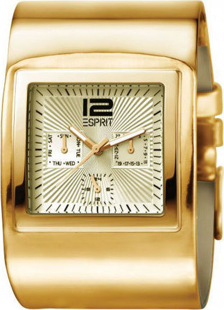 Φωτογραφία προϊόντος: Esprit Ladies Watch Funky Button Gold Leather Strap