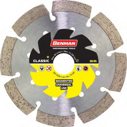 Φωτογραφία προϊόντος: Benman Διαμαντοδισκος Universal 230mm 74247 1τμχ