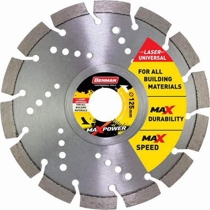 Φωτογραφία προϊόντος: Benman Διαμαντόδισκος Laser Universal 125mm Max Power 74487 1τμχ