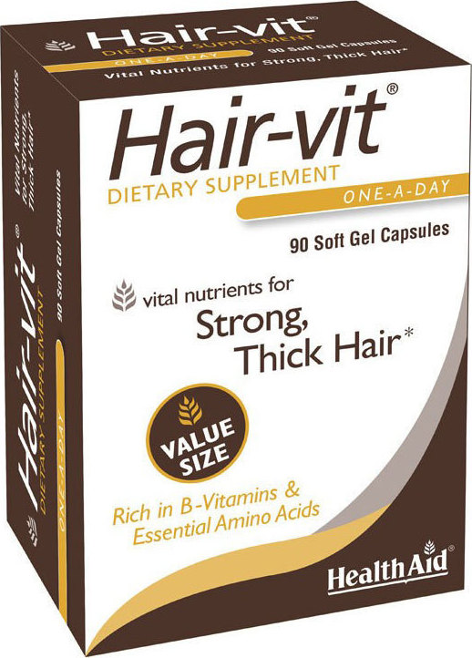 Φωτογραφία προϊόντος: Health Aid Hair-Vit 90 κάψουλες