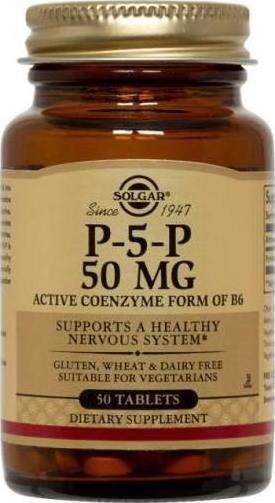 Φωτογραφία προϊόντος: Solgar P-5-P 50mg 50 ταμπλέτες
