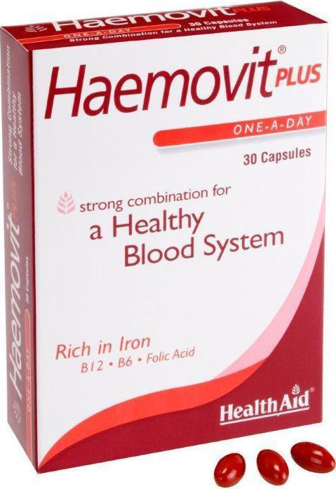 Φωτογραφία προϊόντος: Health Aid Haemovit Plus 30 κάψουλες