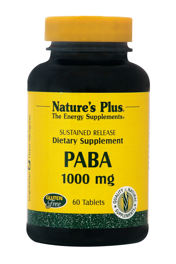 Φωτογραφία προϊόντος: Nature's Plus Paba 1000mg 60 ταμπλέτες