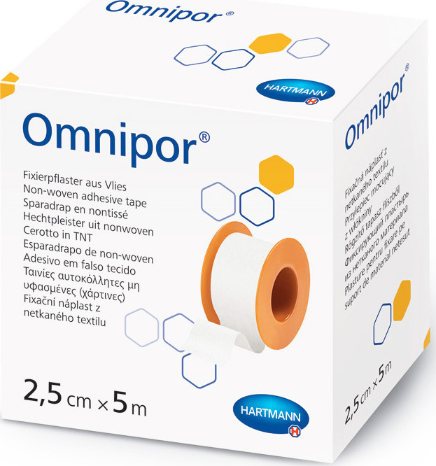 Φωτογραφία προϊόντος: Hartmann Omnipor Non-Woven Adhesive Tape 2.5cm x 5m