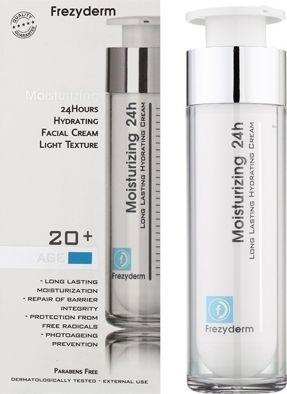 Φωτογραφία προϊόντος: Frezyderm Long Lasting Hydrating Moisturizing 24H Face 20+ Light Cream 50ml
