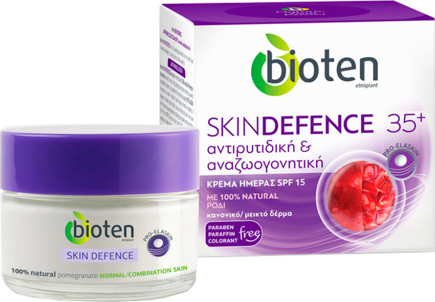 Φωτογραφία προϊόντος: Bioten Skin Defence 35+ Anti-Wrinkle & Rejuvenating Day Cream SPF15 Normal/Combination Skin 50ml