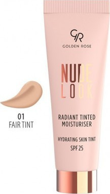 Φωτογραφία προϊόντος: Golden Rose Nude Look Radiant Tinted Moisturiser SPF25 01 Fair Tint 32ml