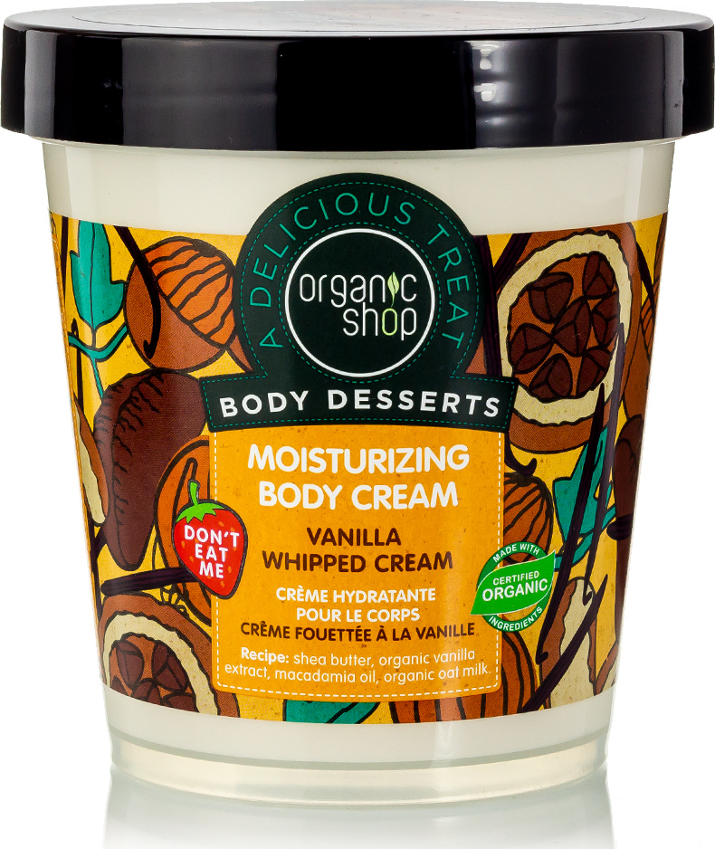 Φωτογραφία προϊόντος: Organic Shop Organic Shop Body Desserts Vanilla Whipped Cream Moisturizing Body Cream 450ml