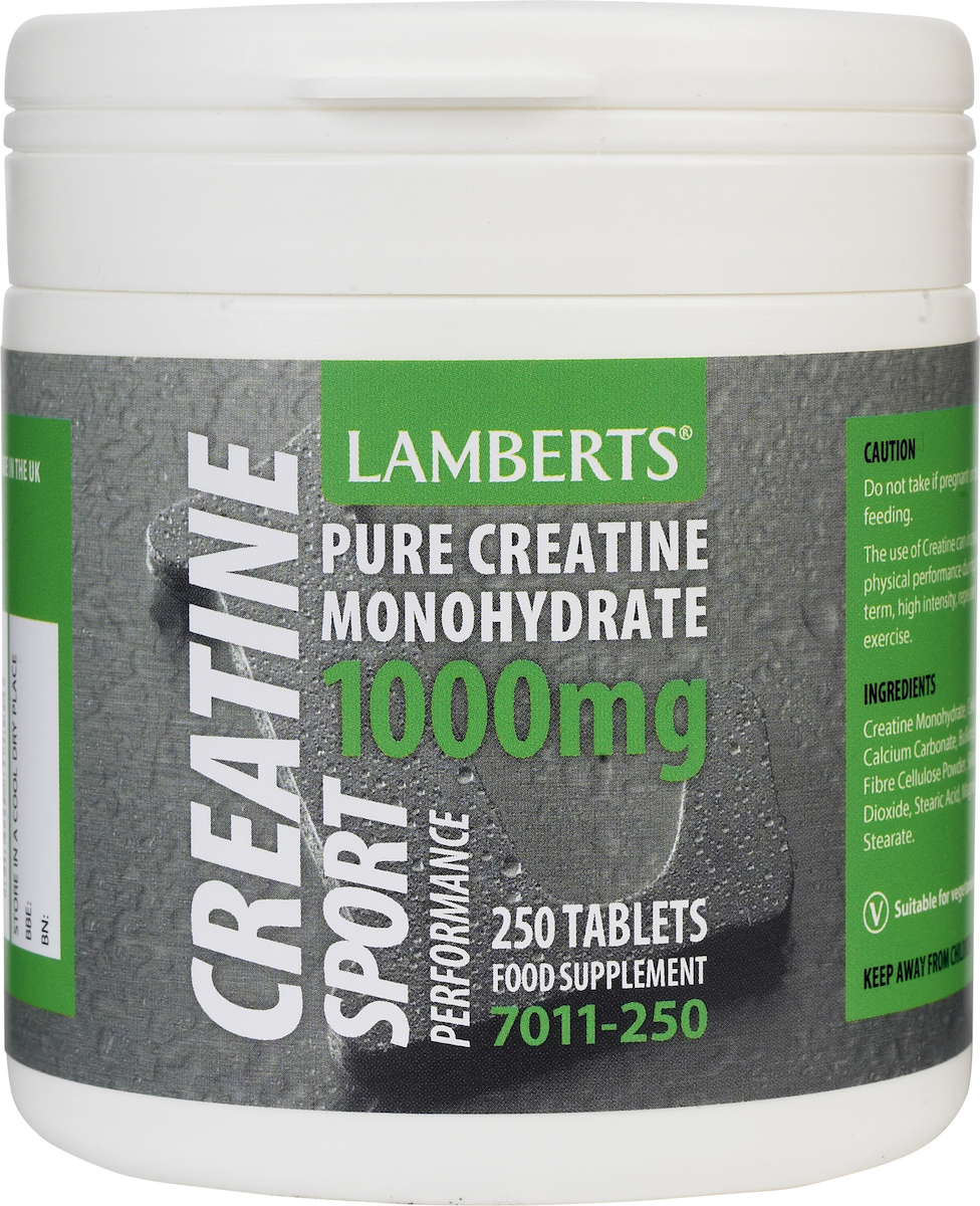Φωτογραφία προϊόντος: Lamberts Creatine 1000mg 250 ταμπλέτες
