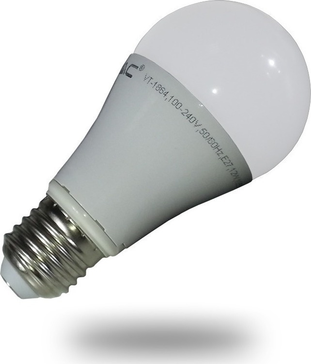 Φωτογραφία προϊόντος: V-TAC VT-1864 E27 A60 12W Θερμό Λευκό
