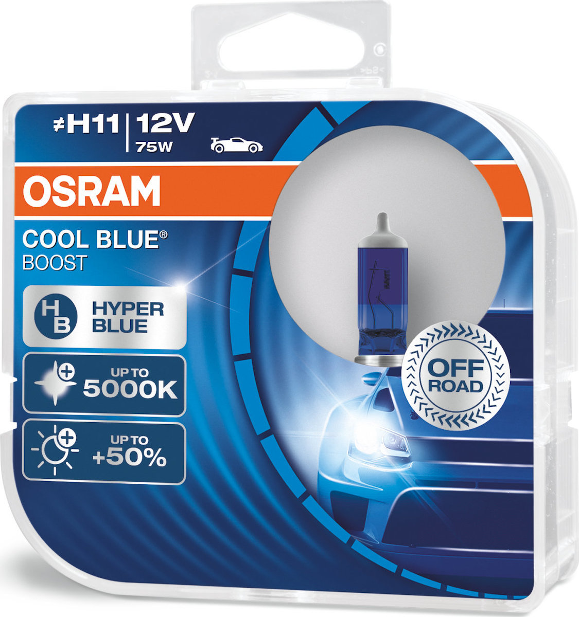 Φωτογραφία προϊόντος: Osram ≠H11 Cool Blue Boost - Off-Road +50% 12V 2τμχ
