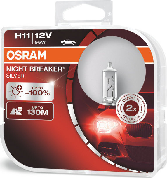 Φωτογραφία προϊόντος: Osram H11 Night Breaker Silver 12V 2τμχ