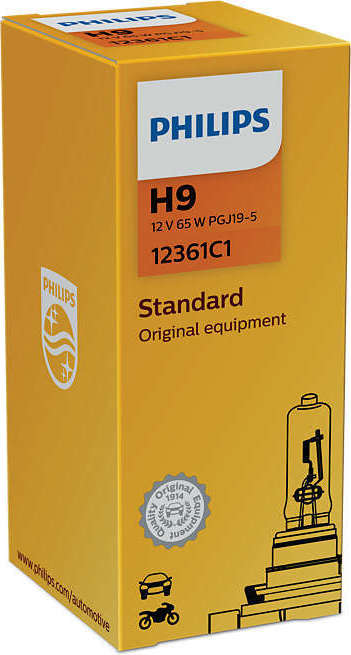 Φωτογραφία προϊόντος: Philips H9 Standard Headlight Bulb 12V 1τμχ