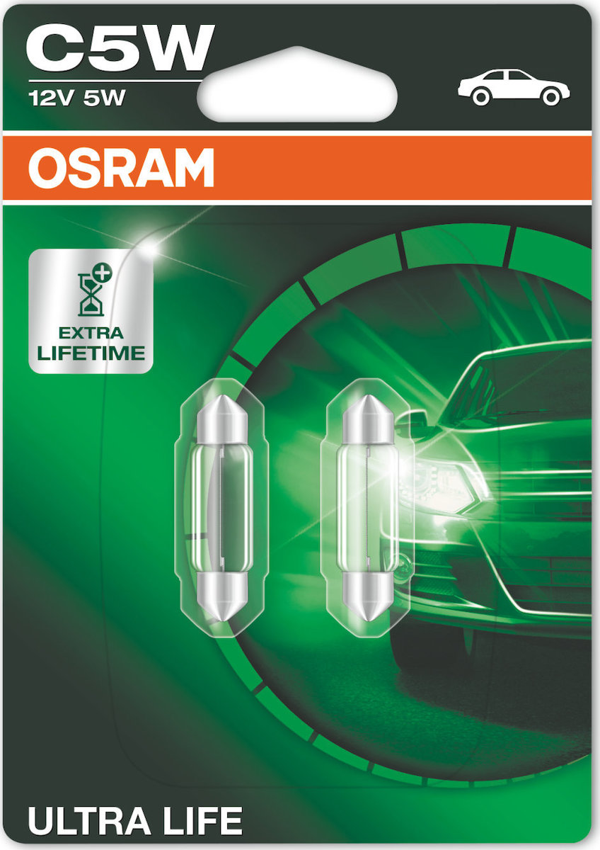 Φωτογραφία προϊόντος: Osram C5W Ultra Life 12V 2τμχ Blister