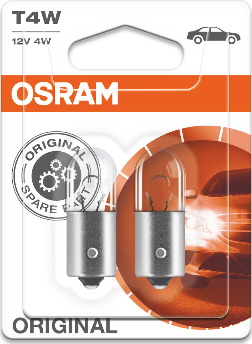 Φωτογραφία προϊόντος: Osram T4W Original Line 12V 2τμχ