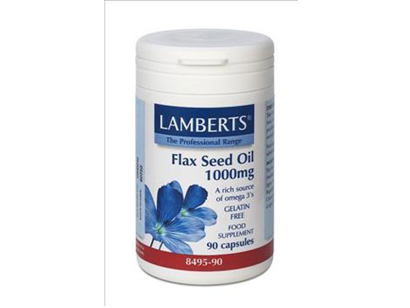 Φωτογραφία προϊόντος: Lamberts Flax Seed Oil 1000mg 90 κάψουλες