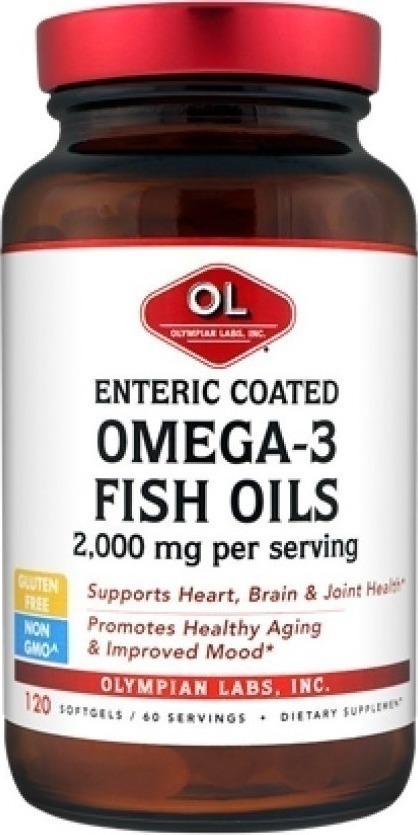 Φωτογραφία προϊόντος: Olympian Labs Enteric Coated Omega-3 Fish Oil 2000mg 120 μαλακές κάψουλες