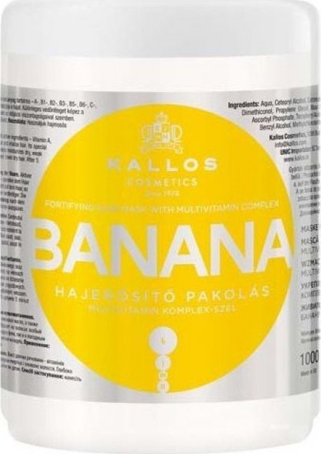 Φωτογραφία προϊόντος: Kallos Banana Fortifying Hair Mask 1000ml