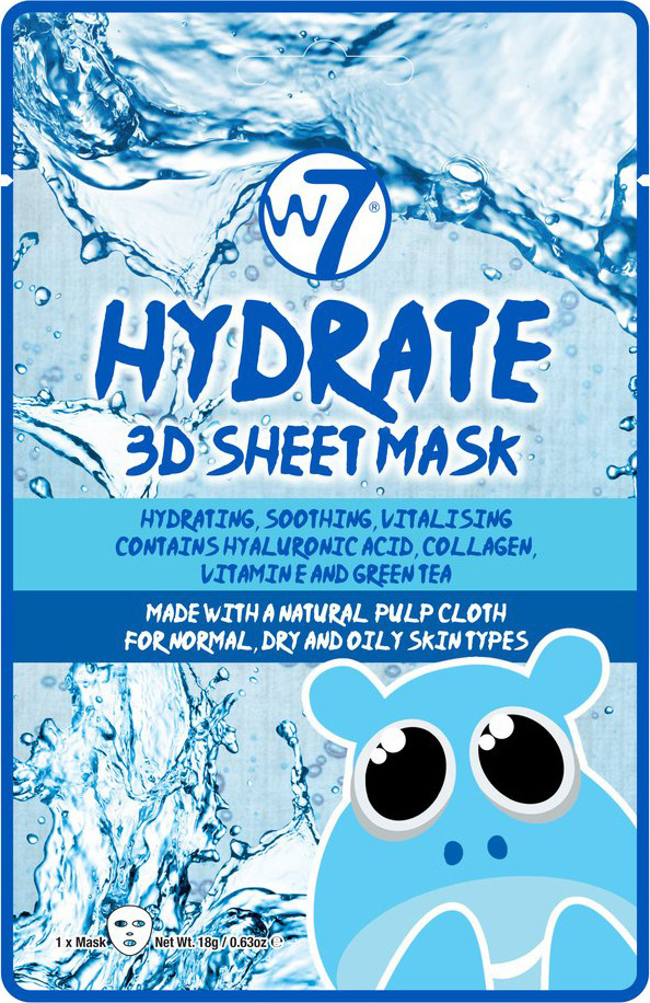 Φωτογραφία προϊόντος: W7 Cosmetics Hydrate 3D Sheet Face Mask 10gr