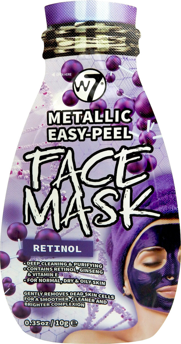 Φωτογραφία προϊόντος: W7 Cosmetics Metallic Easy-Peel Retinol Face Mask 10gr