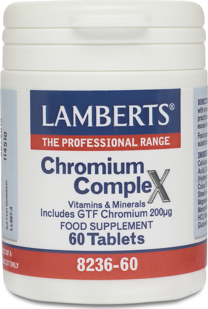 Φωτογραφία προϊόντος: Lamberts Chromium Complex 200μg 60 ταμπλέτες